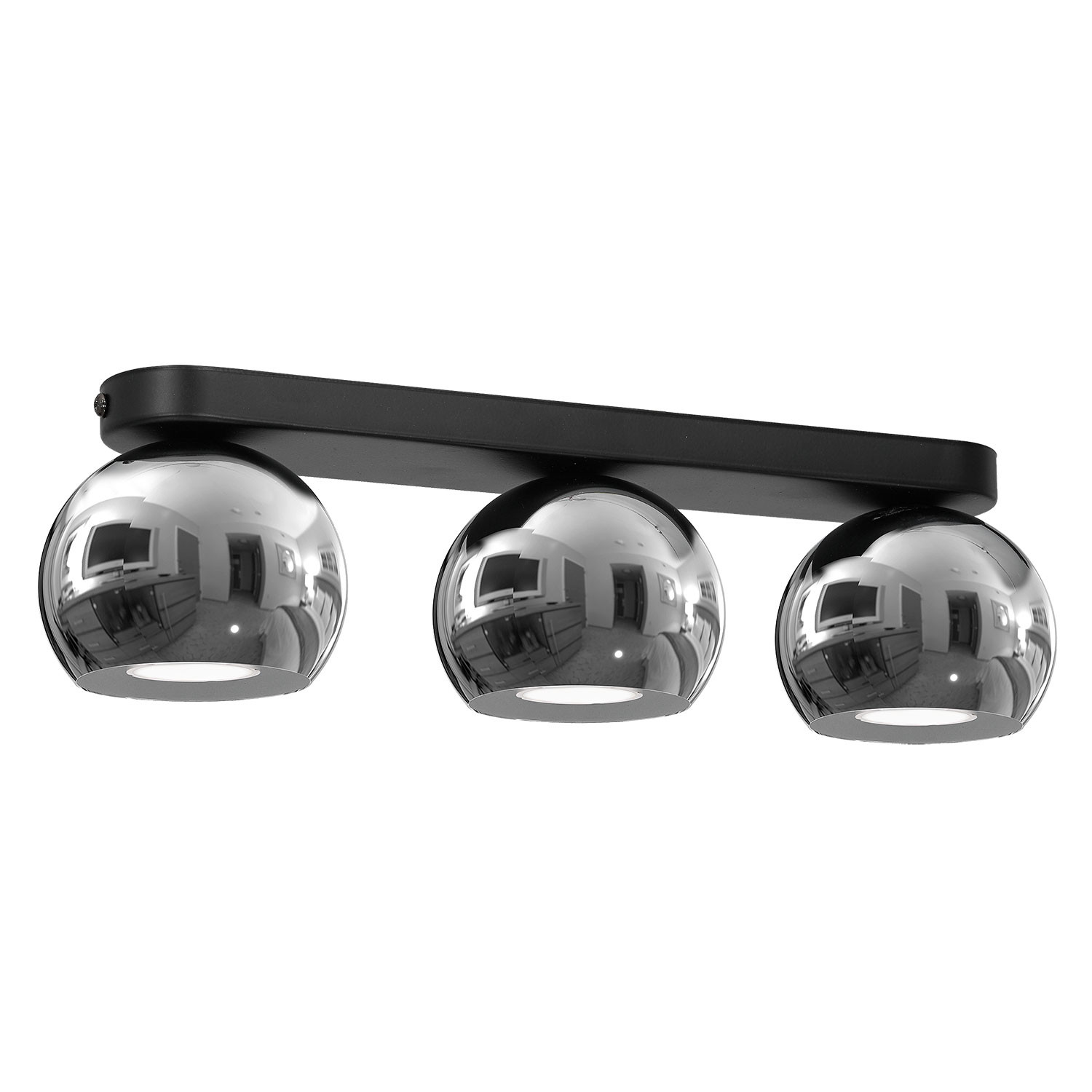 Luminex Galaxy 3248 plafon oprawa sufitowa 3x8W GU10 chrom/czarny