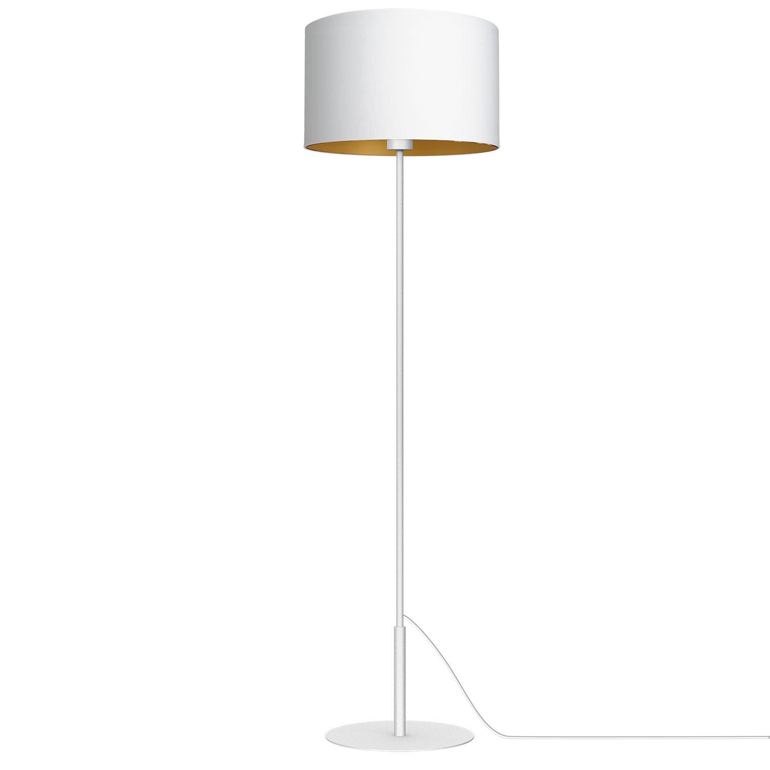 Luminex Arden 3453 Lampa stojąca Lampa 1x60W E27 biały/złoty