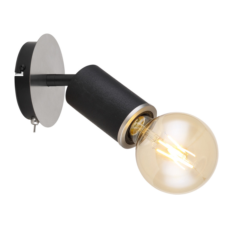 Globo Joseba 54032-1B reflektor 1x60W E27 czarny/nikiel