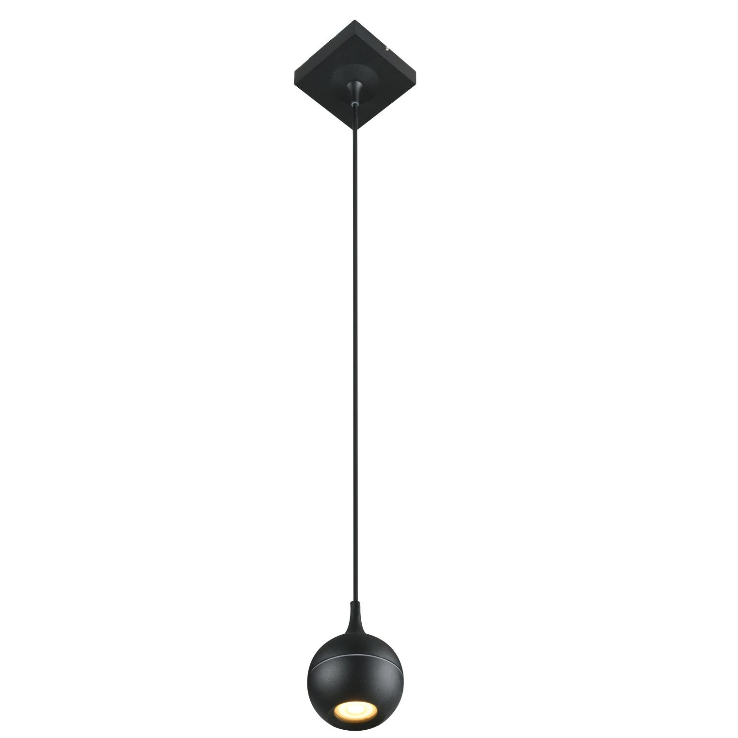 Lucide Favori 09438/01/30 lampa wisząca zwis 1x50W GU10 czarna