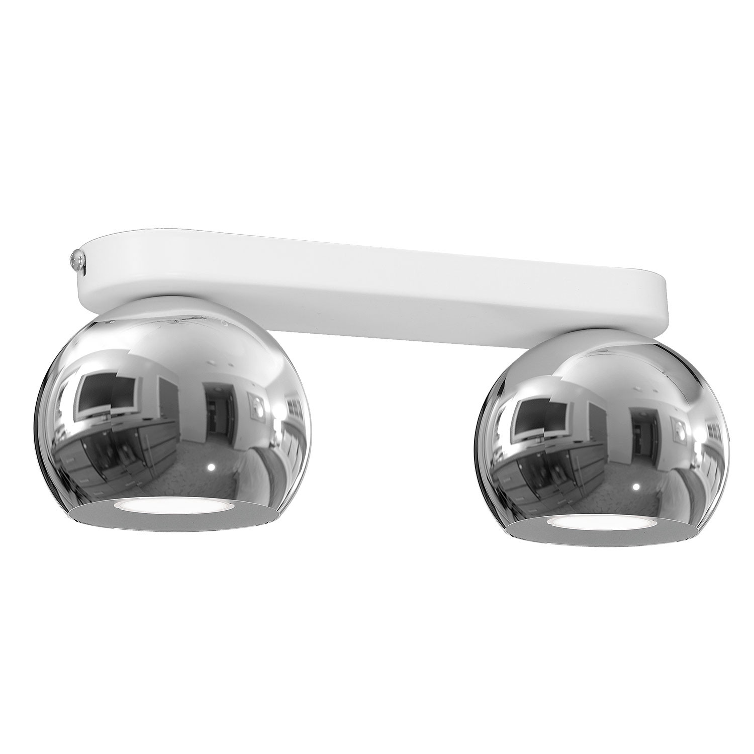Luminex Galaxy 3242 plafon oprawa sufitowa 2x8W GU10 chrom/biały