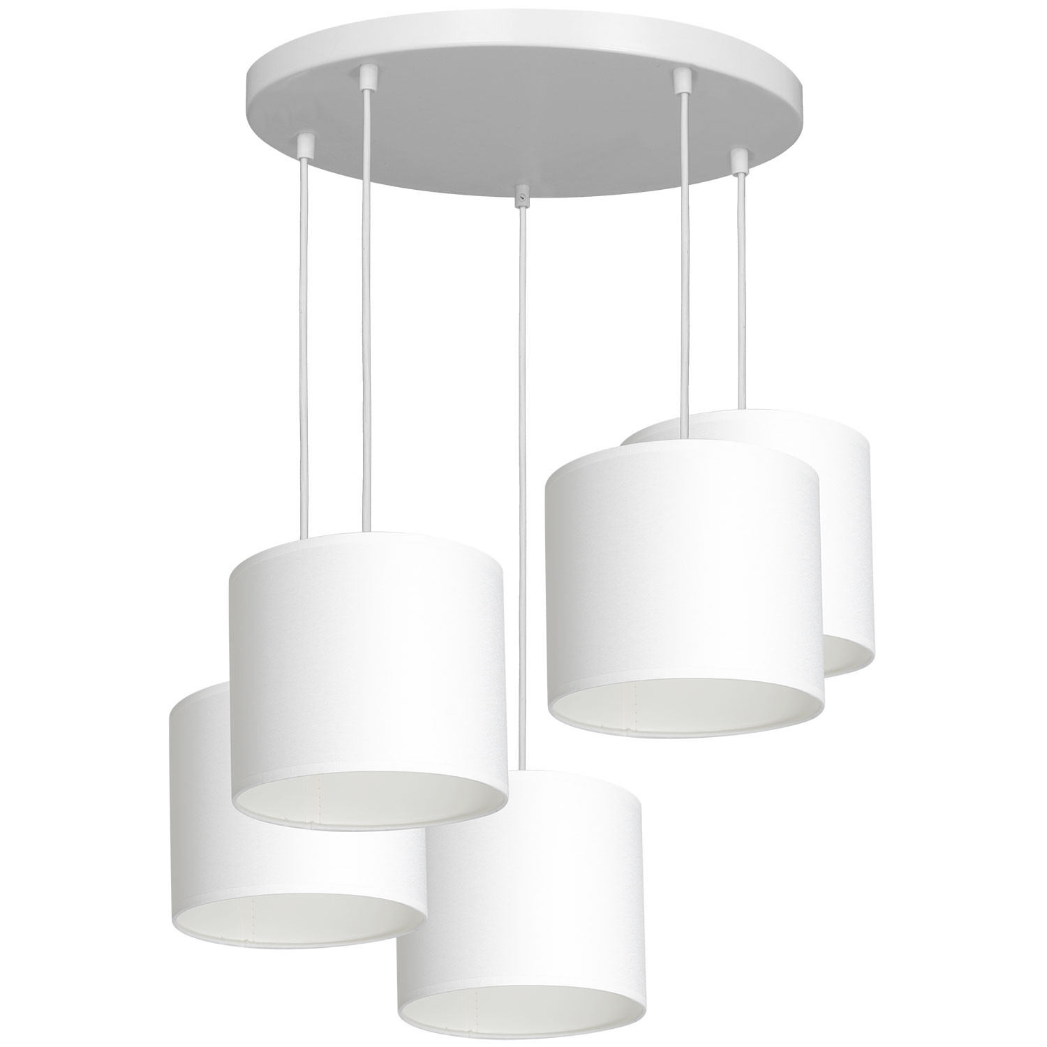 Luminex Arden 3431 Lampa wisząca zwis 5x60W E27 biały
