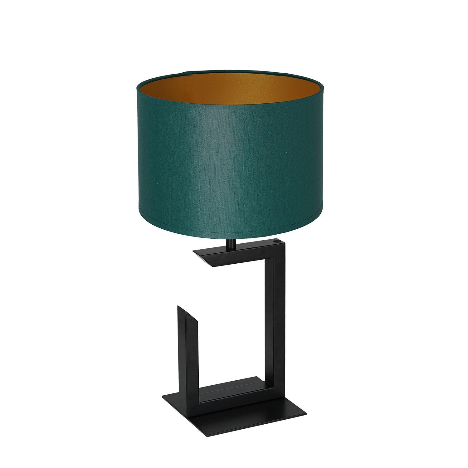 Luminex H 450 Black 3405 Lampa stołowa lampka 1x60W E27 czarny/zielony/złoty