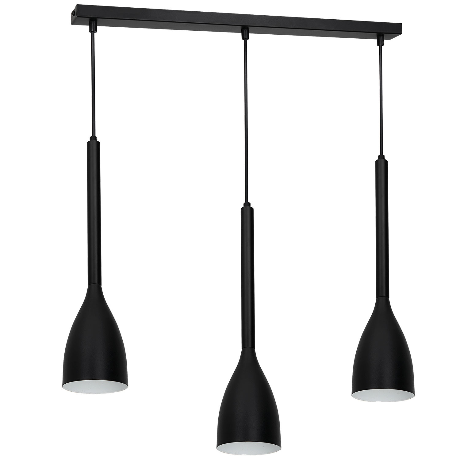 Luminex Istappar 3296 lampa wisząca zwis 3x60W E27 czarny