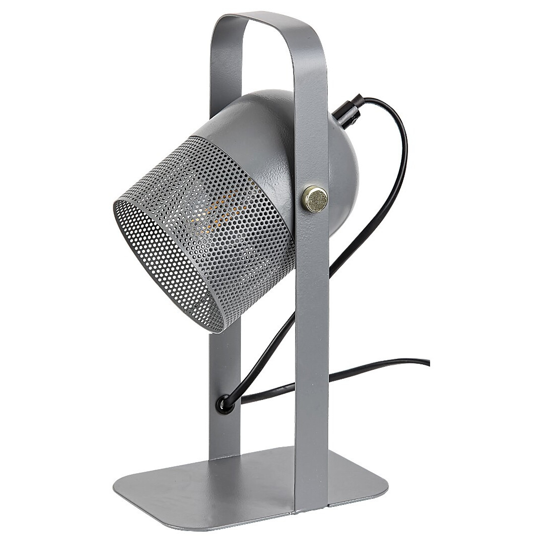 Rabalux Ronnie 5254 lampa stołowa lampka 1x25W E14 popielata
