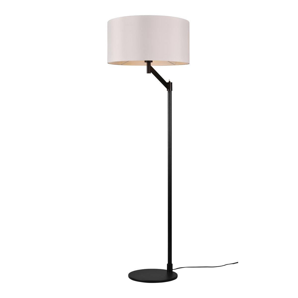Trio Cassio 414400132 lampa stojąca podłogowa 1x60W E27 czarna/biała