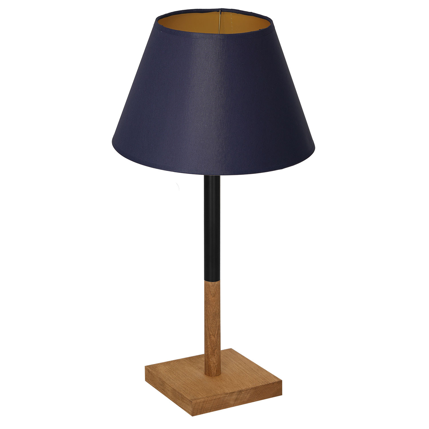Luminex Table lamps 3753 Lampa stołowa lampka 1x60W E27 czarny/niebieski/naturalny/złoty
