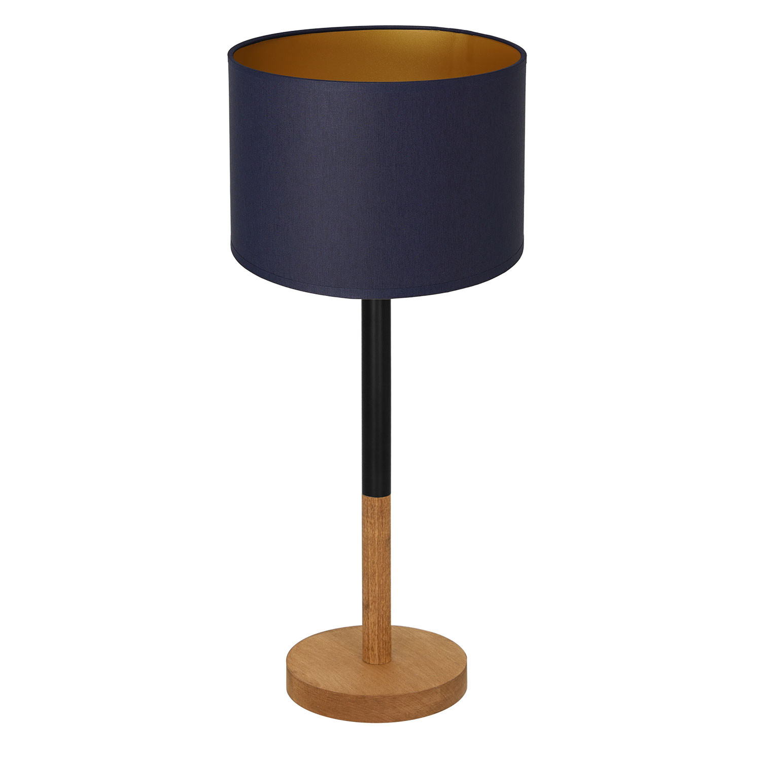 Luminex Table lamps 3828 Lampa stołowa lampka 1x60W E27 czarny/niebieski/naturalny/złoty