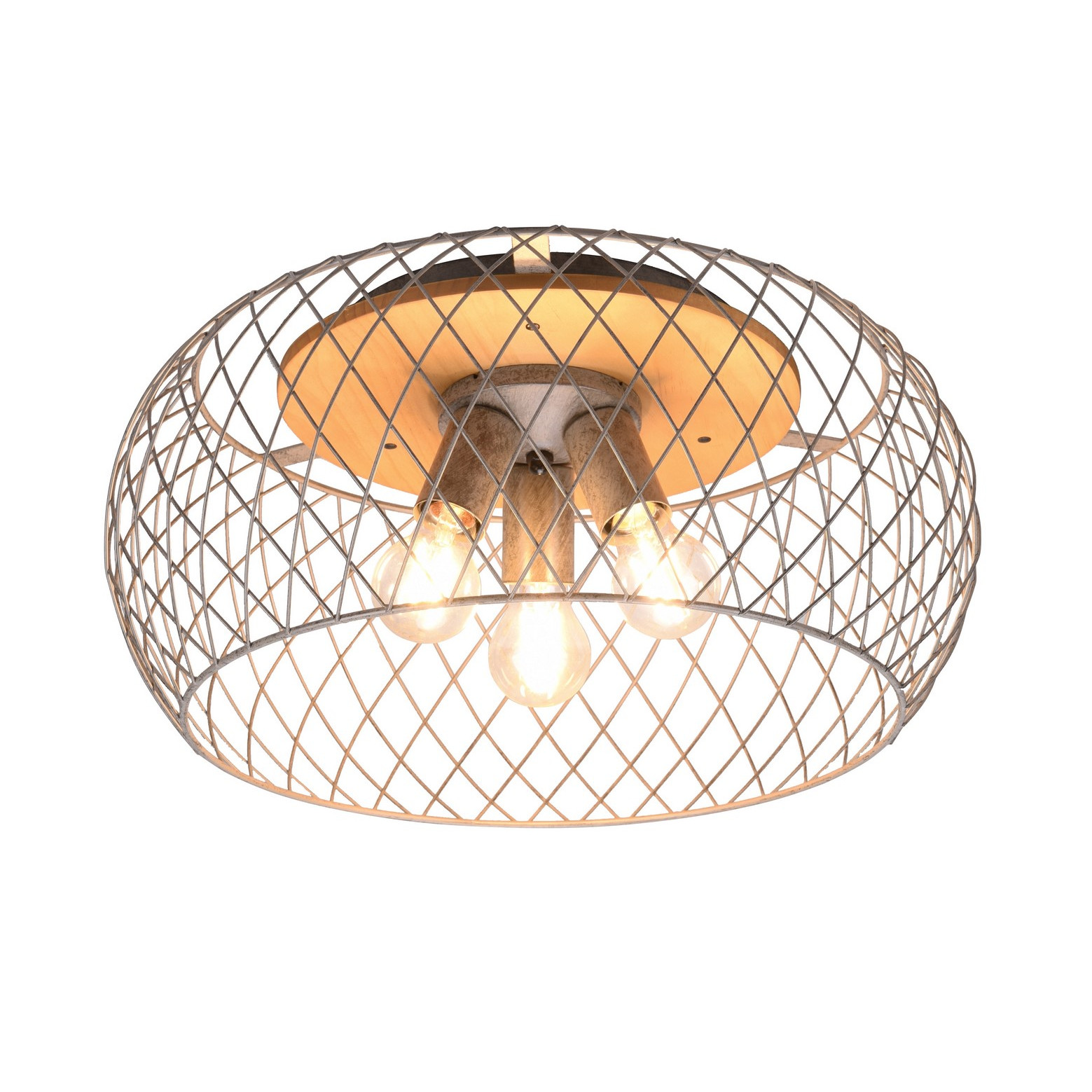 Trio Tamil 611100367 kinkiet lampa ścienna 3x40W E27 srebrny