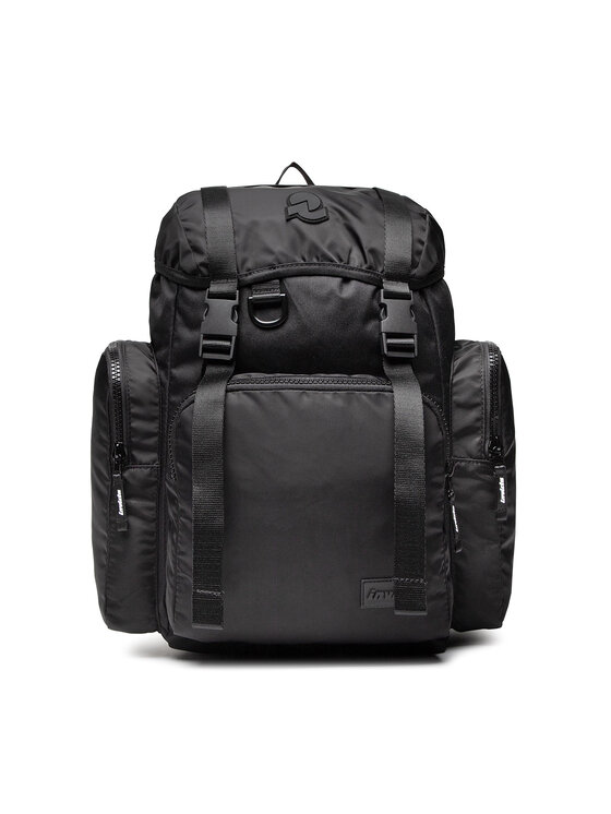 Invicta Plecak URBAN X, Czarny - Kieszeń na telefon do 14'' - Praca i wypoczynek, Biuro - Tkanina ECO Material, Czarny, Taglia unica, Casual