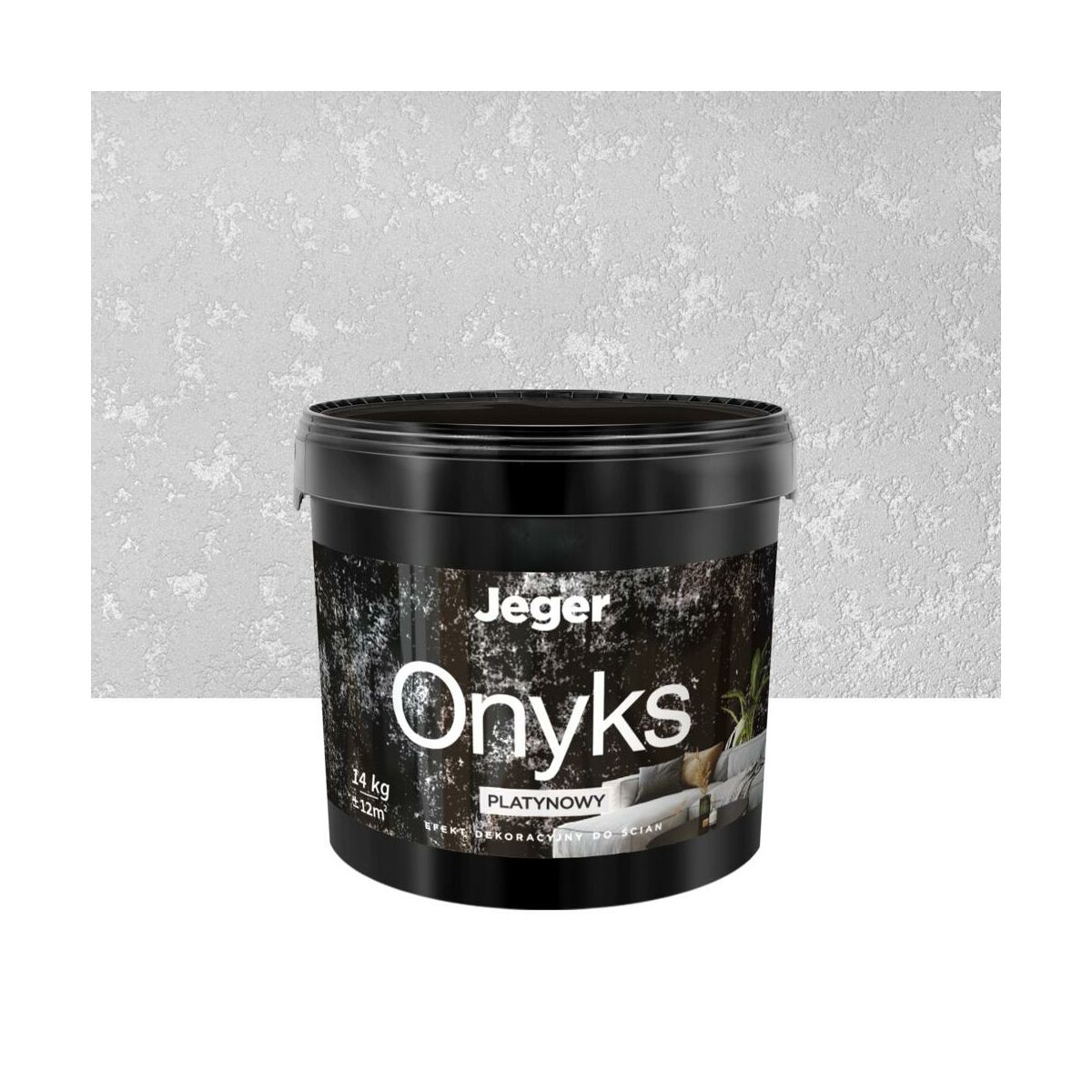 Efekt dekoracyjny do ścian Onyks 14 kg platynowy Jeger