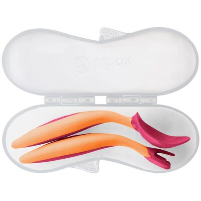 b.box Pierwsze sztućce do nauki samodzielnego jedzenia - strawberry shake BB00721
