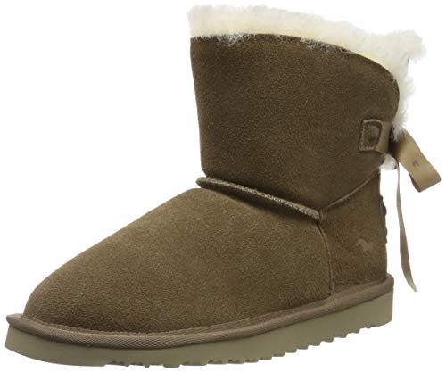 MUSTANG Kozaki damskie, Braun Taupe 318, 40 EU wąski