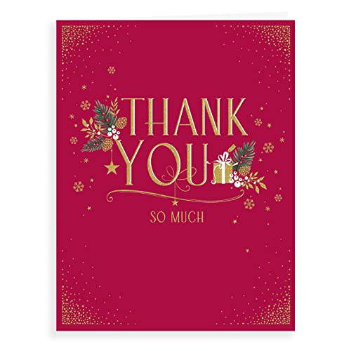 Klasyczna kartka świąteczna 'Thank you at Christmas' - 20 x 15 cm - Avant Garde Studios
