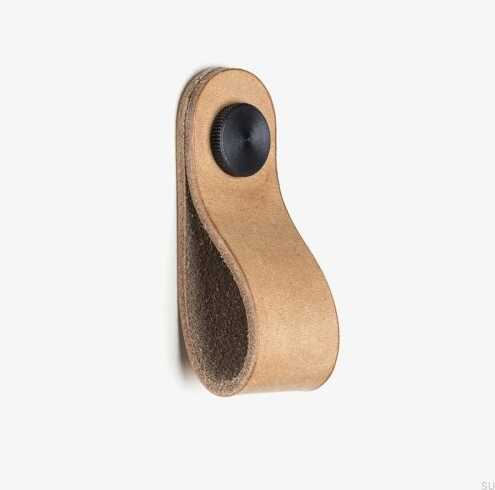 Gałka meblowa Pin Skórzana z czarnym 11.1.1