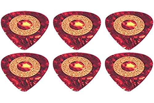 Plektrum Cork Grip z korkiem, standardowy kształt 351 1,26 mm, tortoise, 6 sztuk