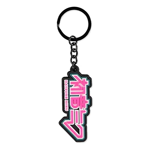 Difuzed Brelok z logo HATSUNE MIKU, czarny, Taille unique