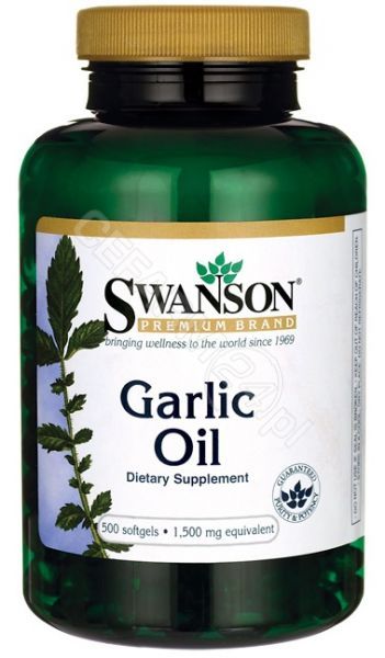 SWANSON Health Products Garlic Oil Czosnek 1500 mg 500 kaps