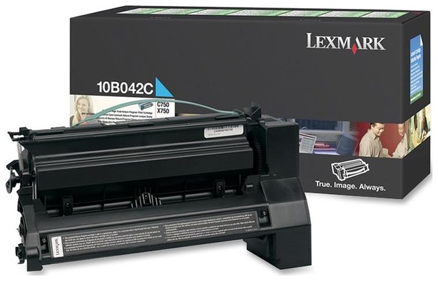 Oryginał Toner Lexmark 10B042C do Lexmark C750dtn C750n C750 X750e | 15 000 str. | cyan