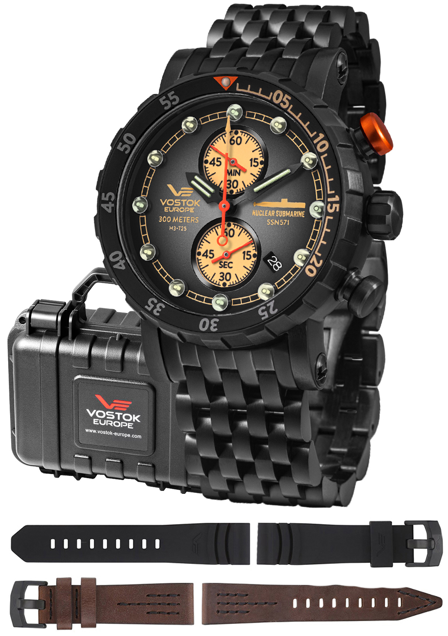 Zegarek Vostok Europe VK61-571C611B SSN 571 Nuclear Submarine Chrono