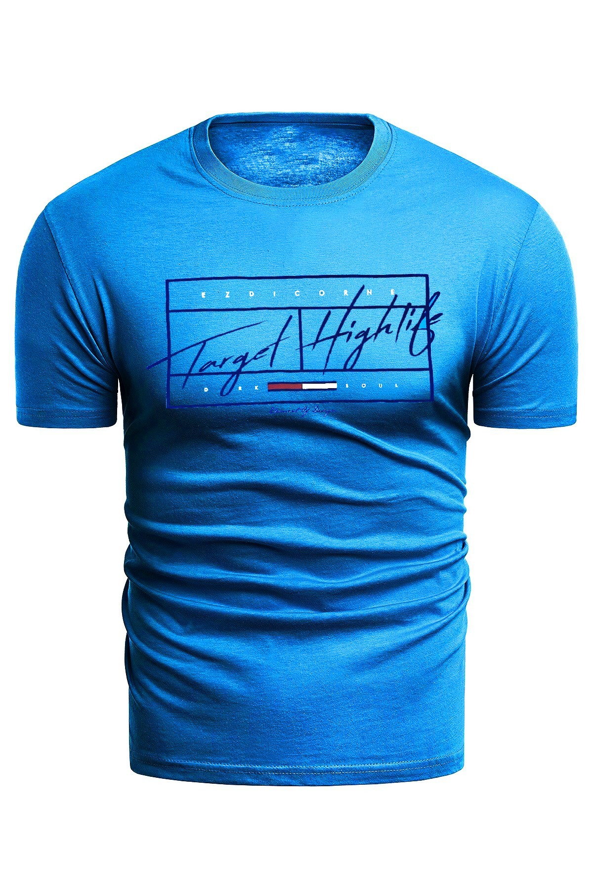 koszulka t-shirt 14-483 turkusowa - Risardi