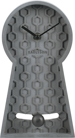 Zegar stołowy Honeycomb ciemnoszary