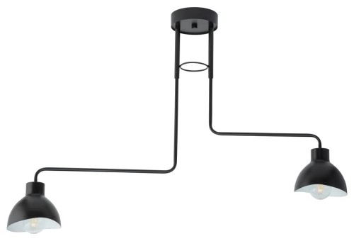 Holi lampa wisząca 2-punktowa czarna/biała 32447