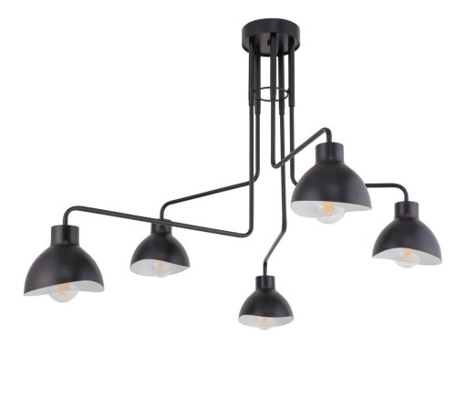 Holi lampa wisząca 5-punktowa czarna/biała 32451