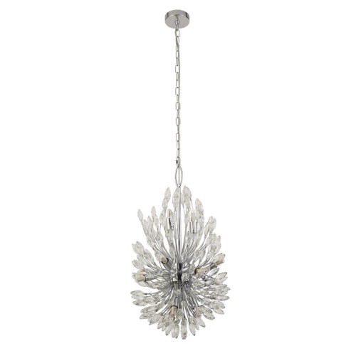 Peacock lampa wisząca 14-punktowa chrom 86012-14CC