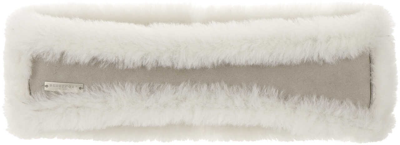 Opaska na Czoło Lambswool by Seeberger, jasnoszary, One Size
