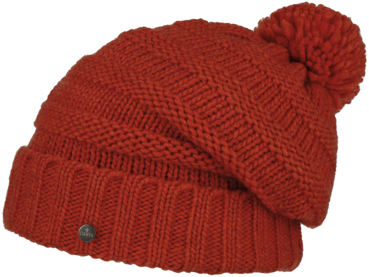 Czapka z Pomponem Jil Oversize by Lierys, pomarańczowy, One Size
