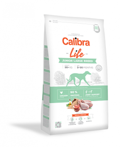 Calibra Life junior large breed chicken 12 kg - hipoalergiczna karma dla młodych psów ras dużych (powyżej 30 kg)