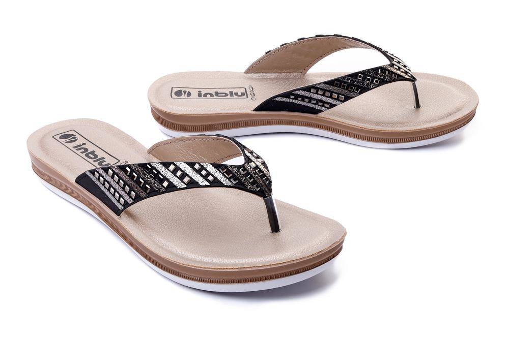 INBLU BA-40 014 czarny, klapki/japonki damskie - Inblu