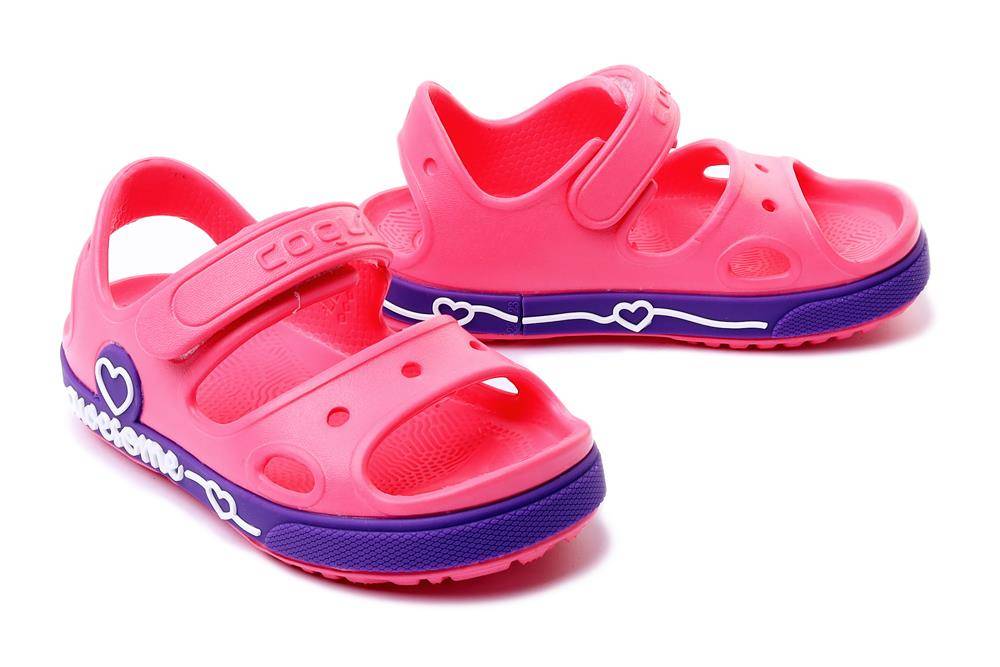 COQUI 8861 YOGI new rouge/dk. lila, sandały dziecięce, rozmiary: 20-27 - Coqui