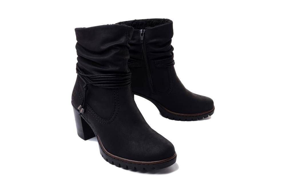 RIEKER Y2591-01 black, kozaki damskie - Rieker