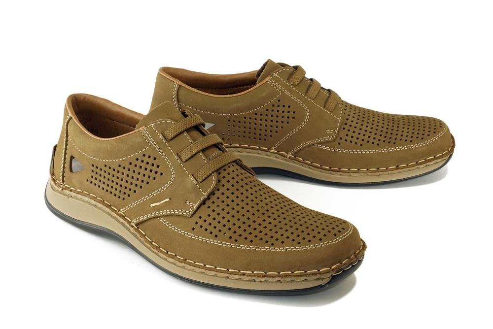 RIEKER 05259-64 brown, półbuty męskie - Rieker