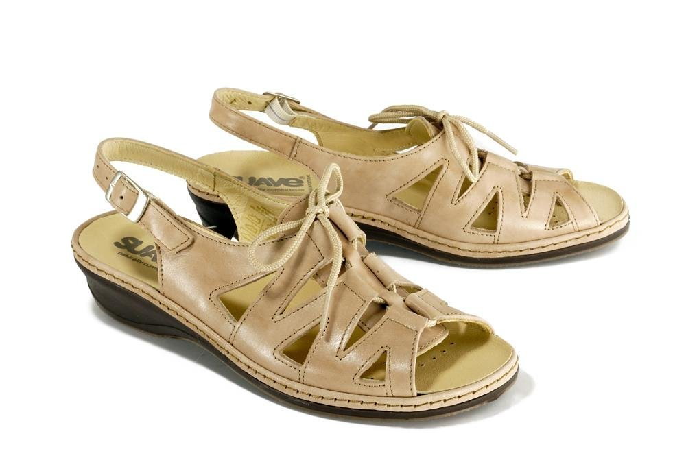 SUAVE 711040-8 sandy, sandały damskie - Suave