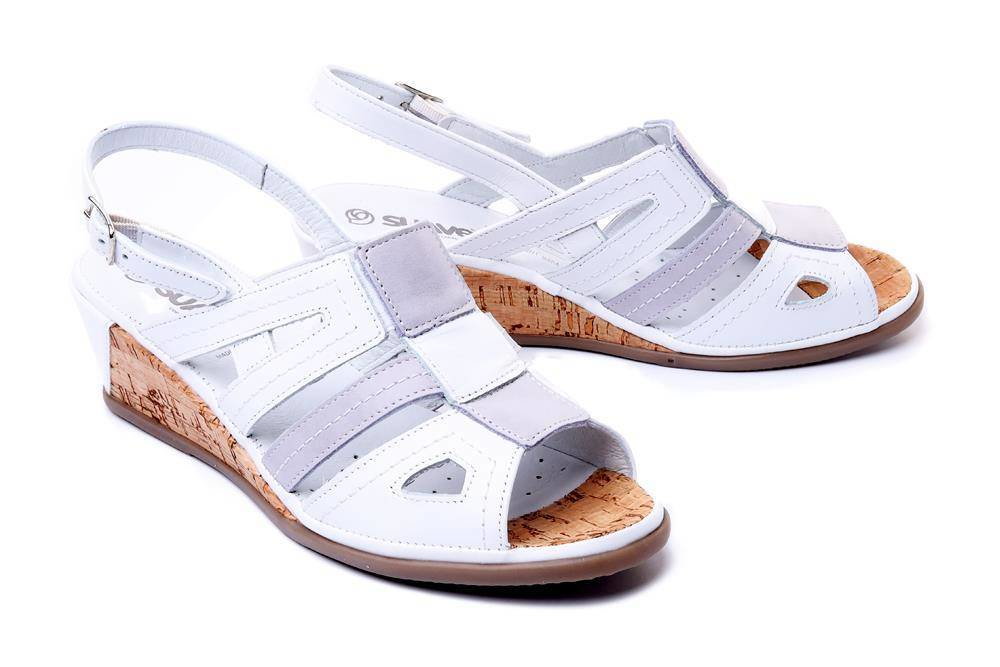 SUAVE 711027-3 weiss, sandały damskie - Suave
