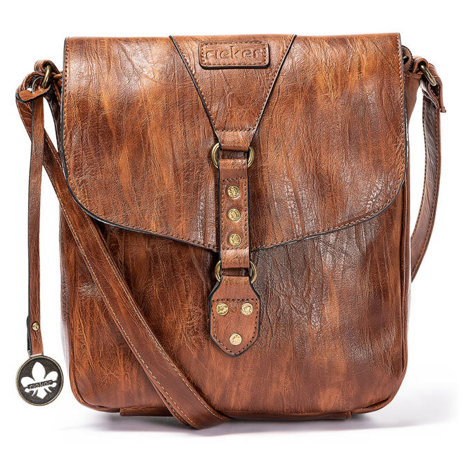 RIEKER H1120-22 brown, torebka, listonoszka damska - Rieker