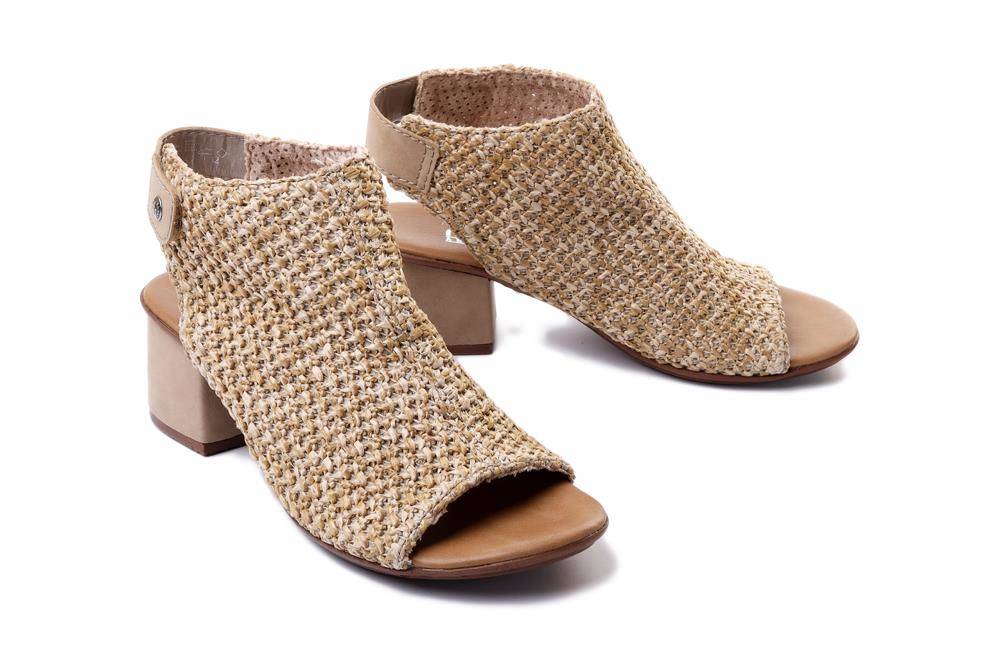 RIEKER 64670-60 beige, sandały damskie - Rieker