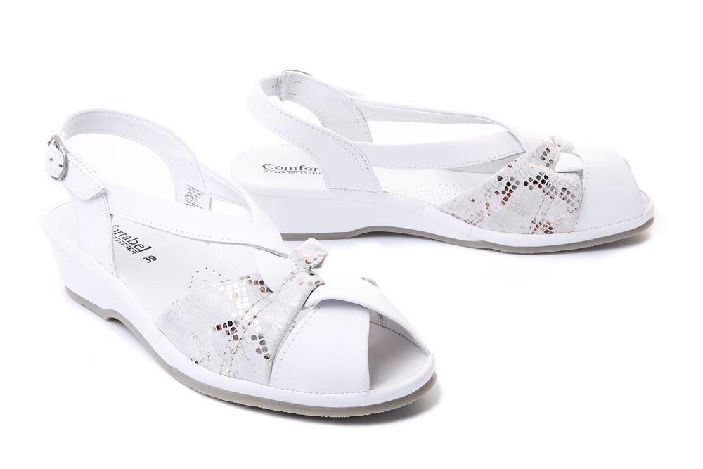 COMFORTABEL 710079-03 weiss, sandały damskie - Comfortabel