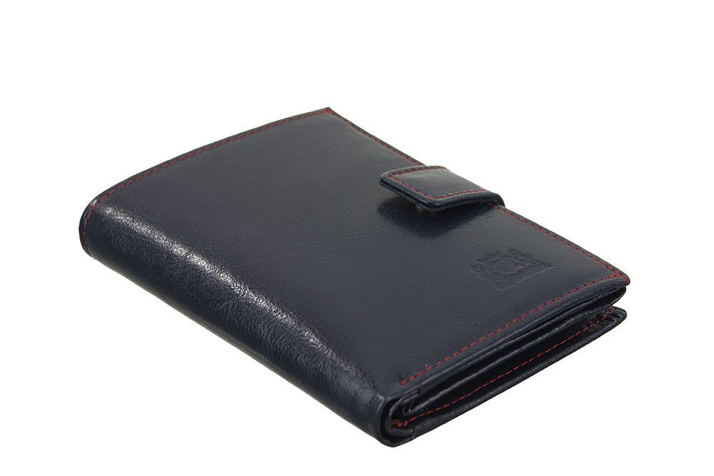 PERFEKT PLUS P/4 A RFID SECURE granatowy, portfel męski - Perfekt Plus