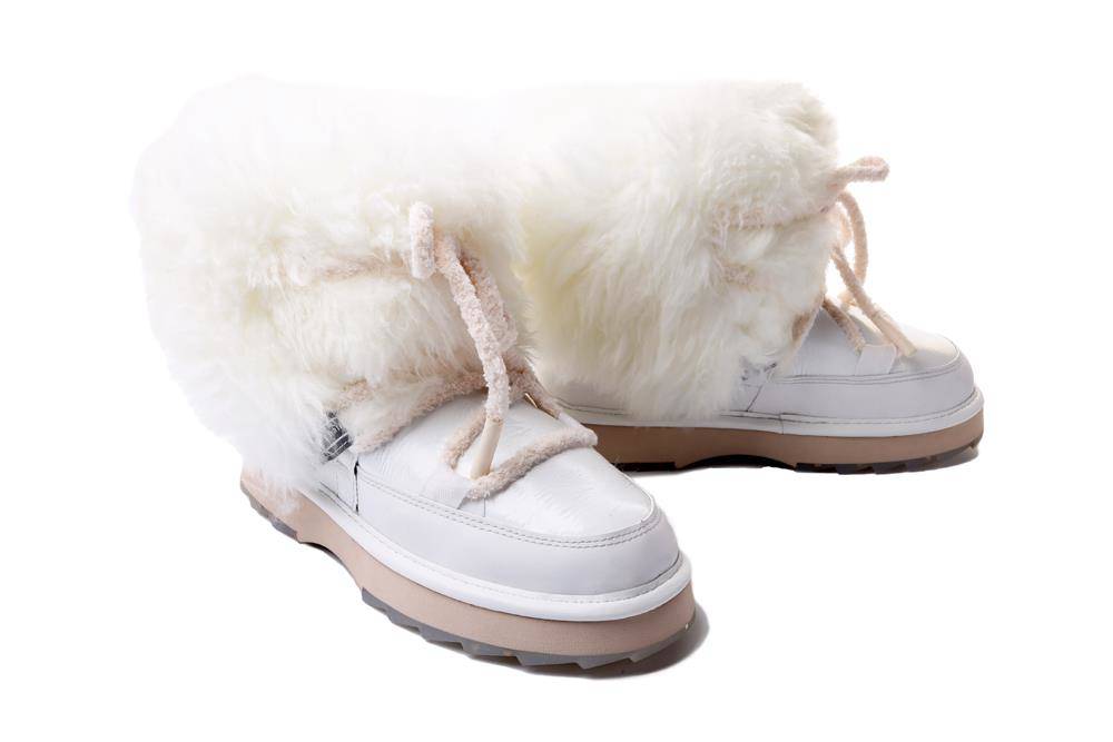 EMU AUSTRALIA Blurred Glossy W12812 coconut, botki damskie - Emu Australia