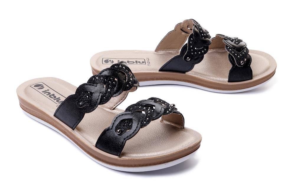 INBLU BA-38 014 czarny, klapki damskie - Inblu