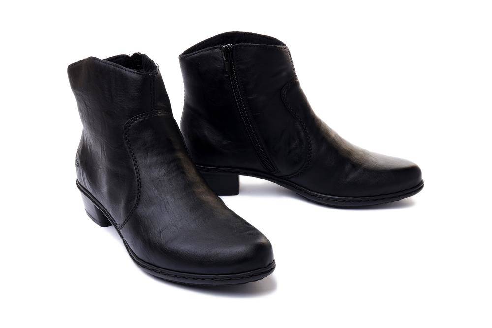 RIEKER Y0761-00 black, botki damskie - Rieker