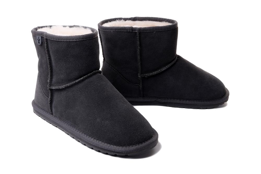 EMU AUSTRALIA Wallaby Mini Teens T10103 charcoal/anthracite, botki damskie - Emu Australia