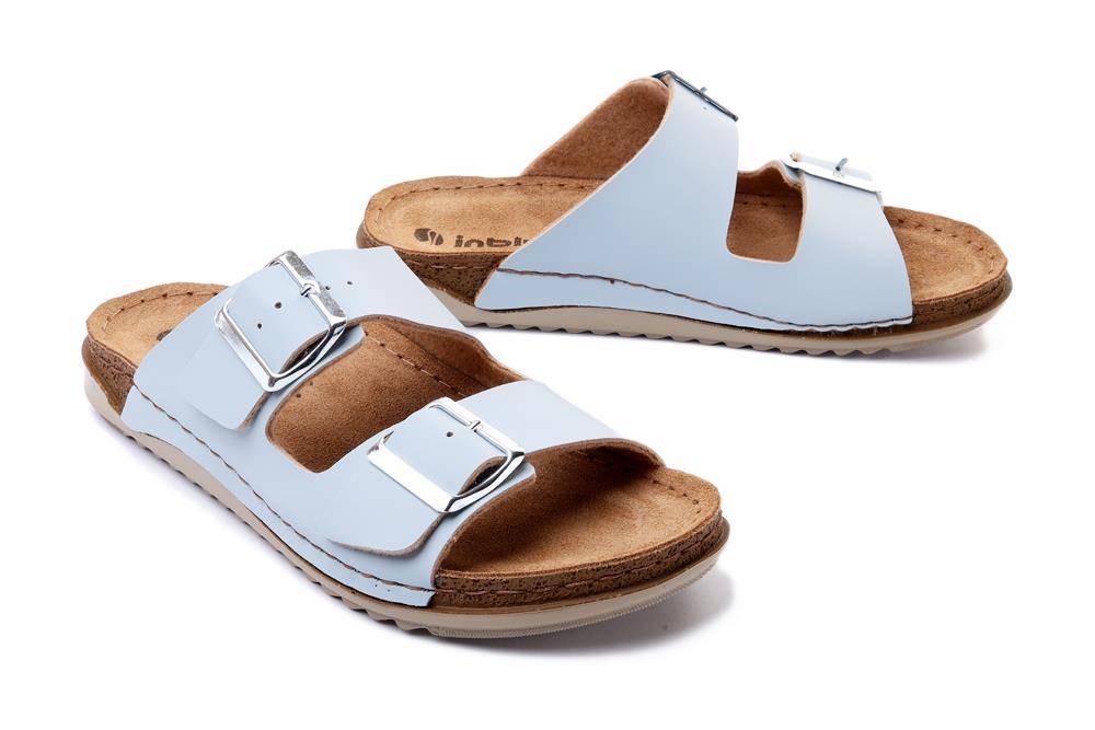 INBLU AA-63 008 błękitny, klapki damskie - Inblu