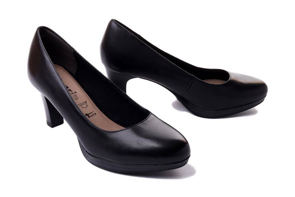 TAMARIS 1-22410-29 black, czółenka damskie - Tamaris