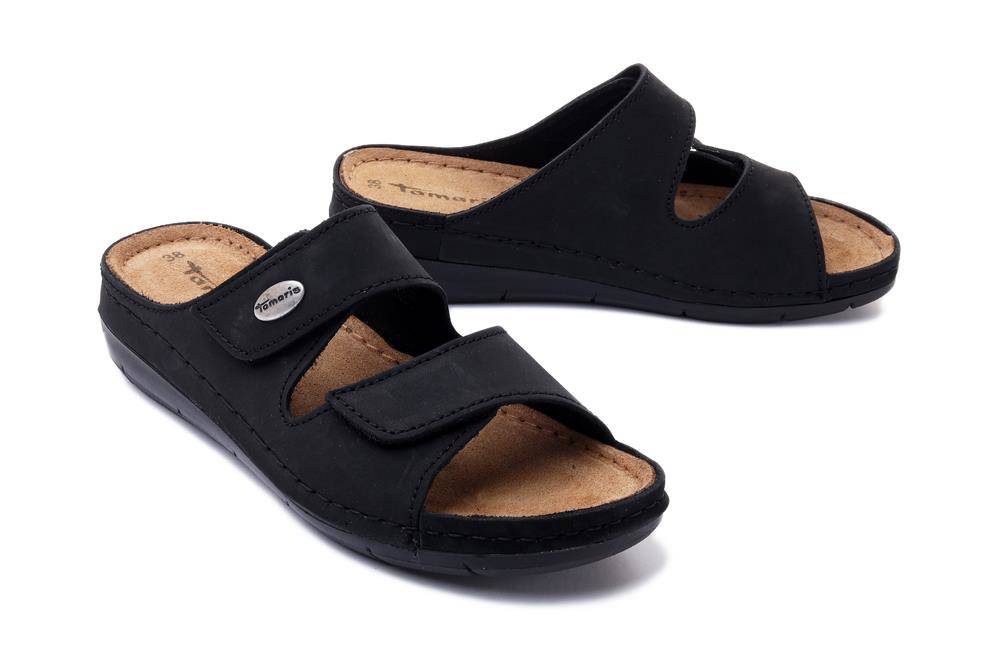 TAMARIS 27510-28 001 black, klapki damskie - Tamaris