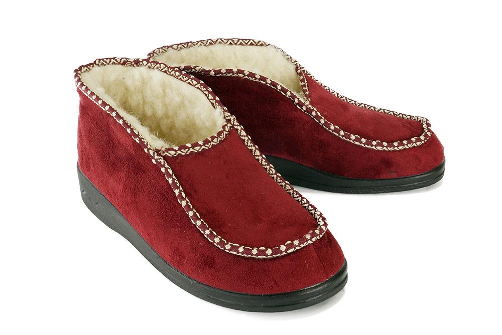 ADANEX FBP9 FUSSBETT 17013 BO/CZ bordo, kapcie damskie - Adanex